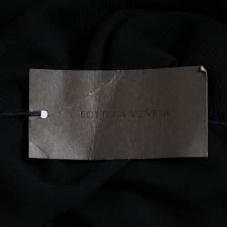 Bottega Veneta Black Gorgette Studded Long Sleeve Top M