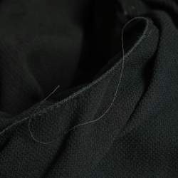 Bottega Veneta Black Gorgette Studded Long Sleeve Top M