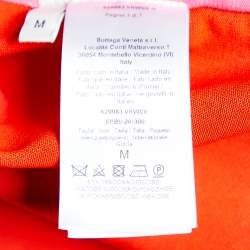 Bottega Veneta Pink & Red Paneled Knit Oversized T-Shirt M