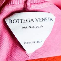 Bottega Veneta Pink & Red Paneled Knit Oversized T-Shirt M