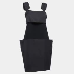 Bottega Veneta Black Synthetic Sleeveless Dress S