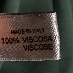 مملوكة مسبقًا Bottega Veneta Green Jersey Draped Sleeveless Midi Dress M