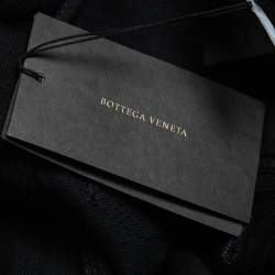 Pre Owned Bottega Veneta Black Denim Trim Detail High Waist Jeans S