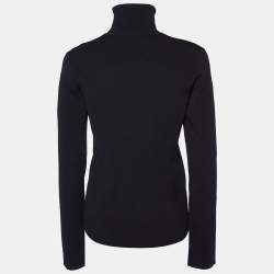 Balenciaga Unisex Black Knit Turtleneck Sweater M