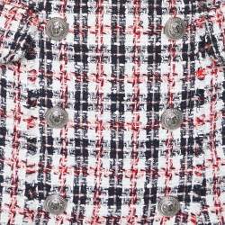 Pre Owned Balmain Multicolor Tweed Mini Skirt M