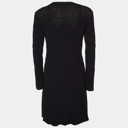 Kenzo Black Knit Mini Dress L