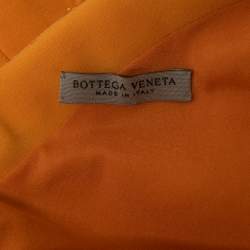 مملوكة مسبقًا Bottega Veneta Yellow Crepe Cap Sleeve Midi Dress S