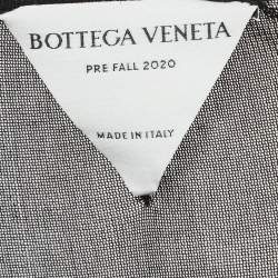 Bottega Veneta Black Mesh Drawstring Detail Dress S