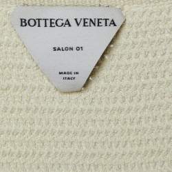 Bottega Veneta Off-White Crochet Knit Sleeveless Mini Dress S 
