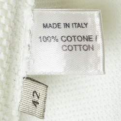Bottega Veneta Off-White Perforated Cotton Single Breasted Jacket M