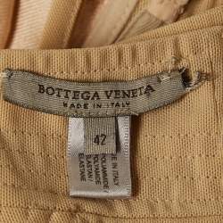 Bottega Veneta Beige Stretch Knit Strappy Corset Top M