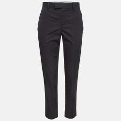 Bottega Veneta Black Cotton Trousers S