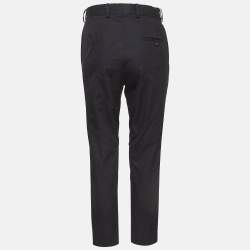 Bottega Veneta Black Cotton Trousers S