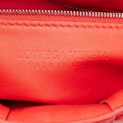 Bottega Veneta Red Padded Leather Chain Cassette Shoulder Bag