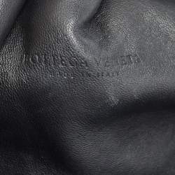 Pre Owned Bottega Veneta Black Intrecciato Leather Classic Pouch