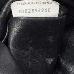 Pre Owned Bottega Veneta Black Intrecciato Leather Classic Pouch