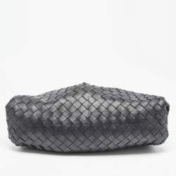 Pre Owned Bottega Veneta Black Intrecciato Leather Classic Pouch