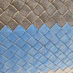 Bottega Veneta Tricolour Intrecciato Leather Pouch