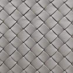 Pre Owned Bottega Veneta Beige Intrecciato Leather Pouch