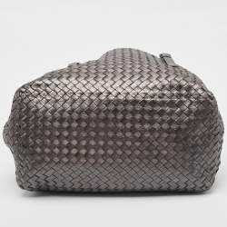 مملوكة مسبقًا Bottega Veneta Metallic Intrecciato Leather Cesta Tote