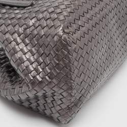 مملوكة مسبقًا Bottega Veneta Metallic Intrecciato Leather Cesta Tote