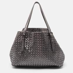 مملوكة مسبقًا Bottega Veneta Metallic Intrecciato Leather Cesta Tote