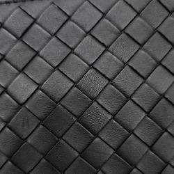 Bottega Veneta Black Leather Clutch