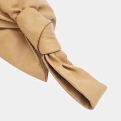  Bottega Veneta Beige Leather BV Twist Bag