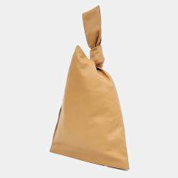  Bottega Veneta Beige Leather BV Twist Bag
