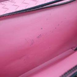 Bottega Veneta Pink Intrecciato Leather Camera Bag