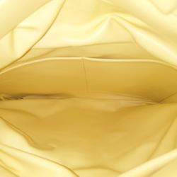 Pre Owned Bottega Veneta Yellow Nappa The Fringe Shoulder Bag