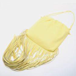 Bottega Veneta Yellow Nappa The Fringe Shoulder Bag