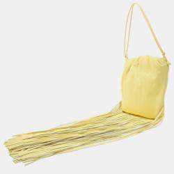 Bottega Veneta Yellow Nappa The Fringe Shoulder Bag