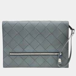 Bottega Veneta Intrecciato Leather Clutch