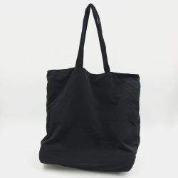 Bottega Veneta Black Canvas Shoulder Bag