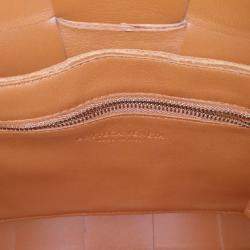 Bottega Veneta Orange Leather Cassette Shoulder Bag