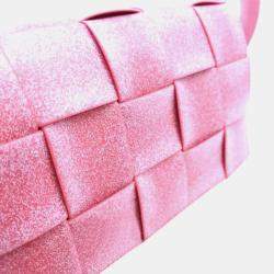 Bottega Veneta Pink Rubber Cassette Shoulder Bag