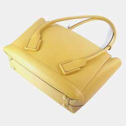 Bottega Veneta Yellow Leather Arco Medium Shoulder Bag