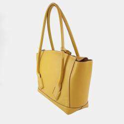 Bottega Veneta Yellow Leather Arco Medium Shoulder Bag