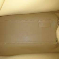 Pre Owned Bottega Veneta Yellow Leather Point Top Handle Bag