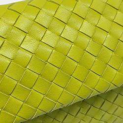 Bottega Veneta Yellow Nappa Intrecciato The Fold Crossbody Bag