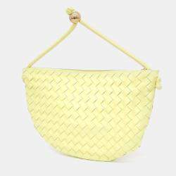 Bottega Veneta Yellow Intrecciato Nappa Medium Turn Hobo Bag 