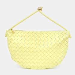 Bottega Veneta Yellow Intrecciato Nappa Medium Turn Hobo Bag 