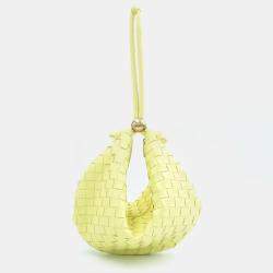 Bottega Veneta Yellow Intrecciato Nappa Medium Turn Hobo Bag 