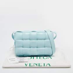 Bottega Veneta Light Blue Padded Leather Cassette Shoulder Bag