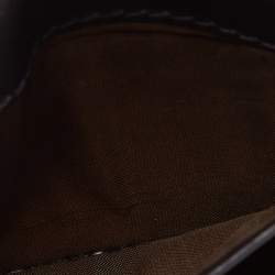 Pre Owned Bottega Veneta Brown Intrecciato Leather Business Card Case