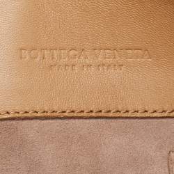 Pre Owned Bottega Veneta Brown Intrecciato Leather Medium Olimpia Shoulder Bag