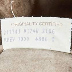 Pre Owned حقيبة هوبو بوتيغا فينيتا بيسبول جلد كيرفو أزرق كبيرة