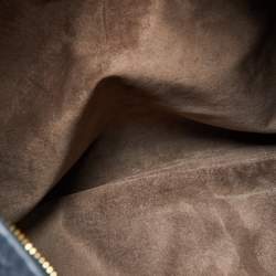 Pre Owned Bottega Veneta Blue Intrecciato Leather Large Veneta Hobo