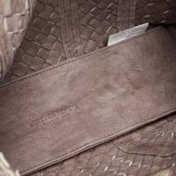 Pre Owned Bottega Veneta Cream Intrecciato Leather Vivo Cervo Satchel